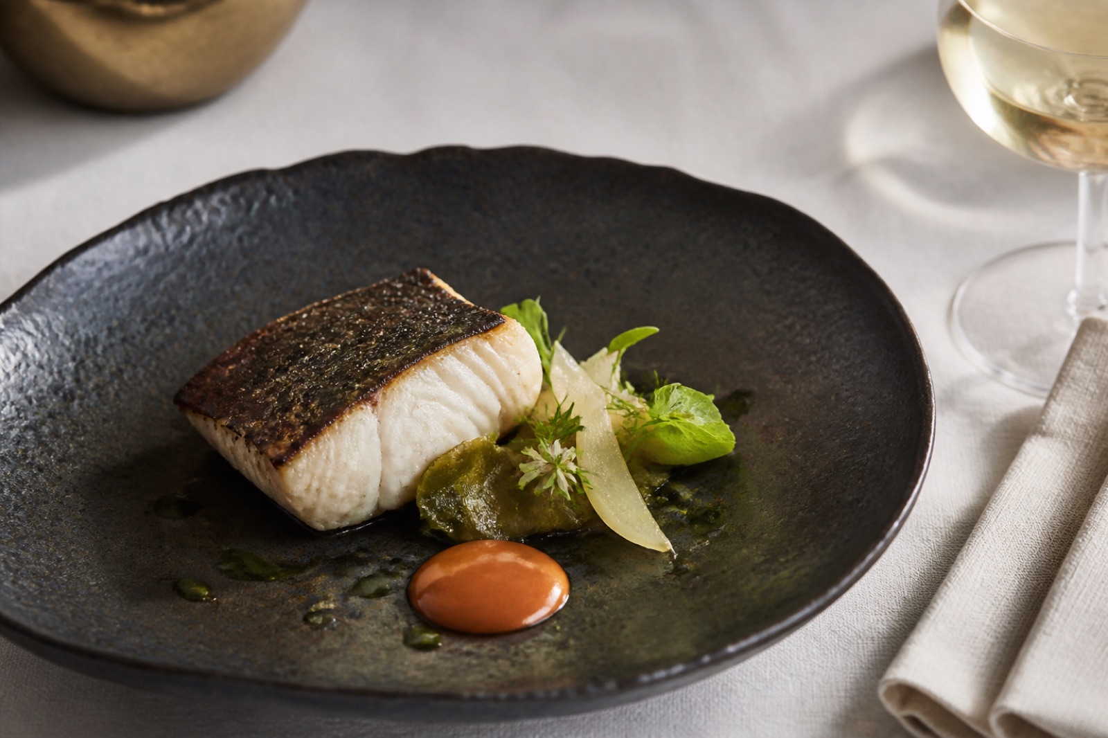 Sablefish served at The Sound Room